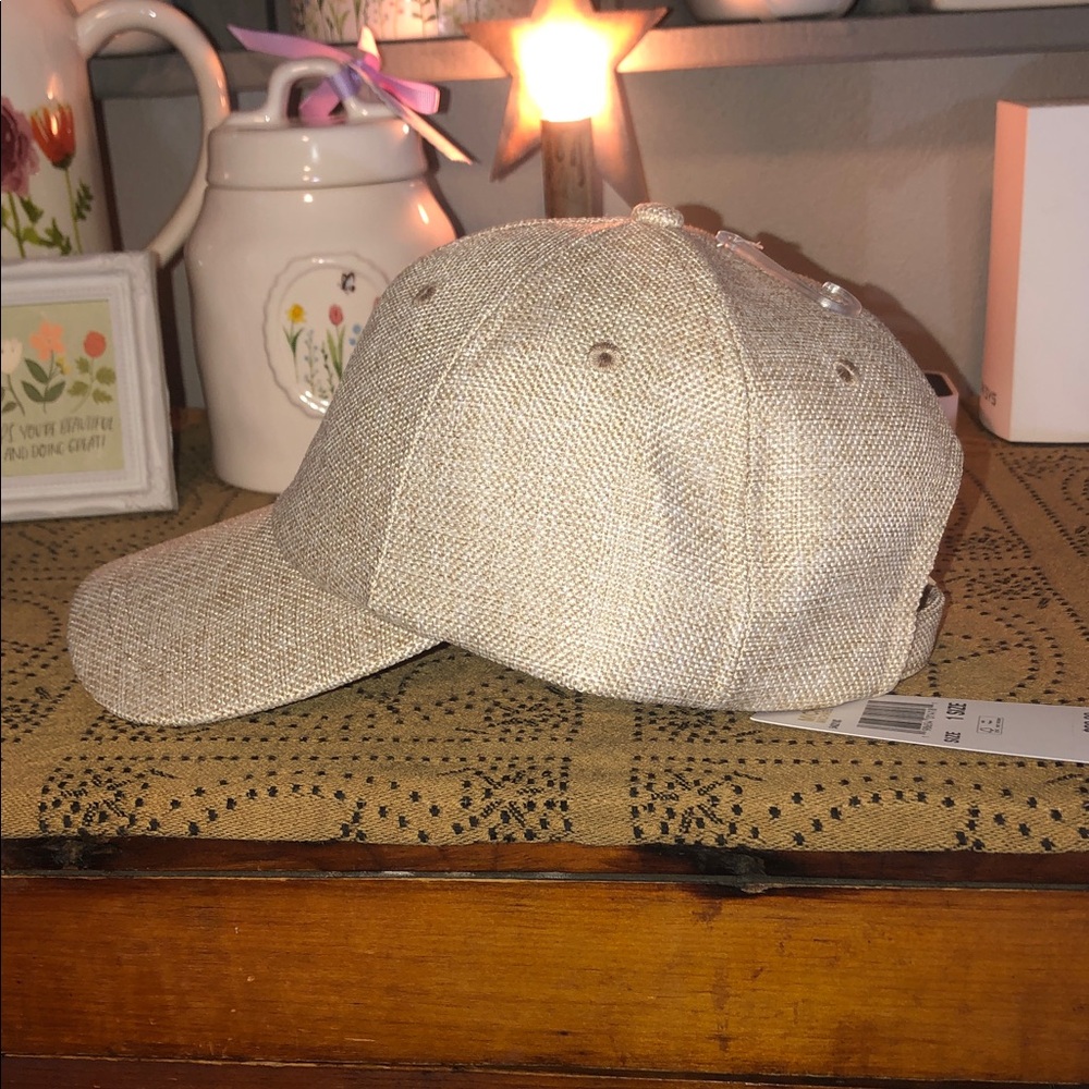 Michael Michael Kors Beige Linen-Texture Baseball Cap - Picture 7 of 10